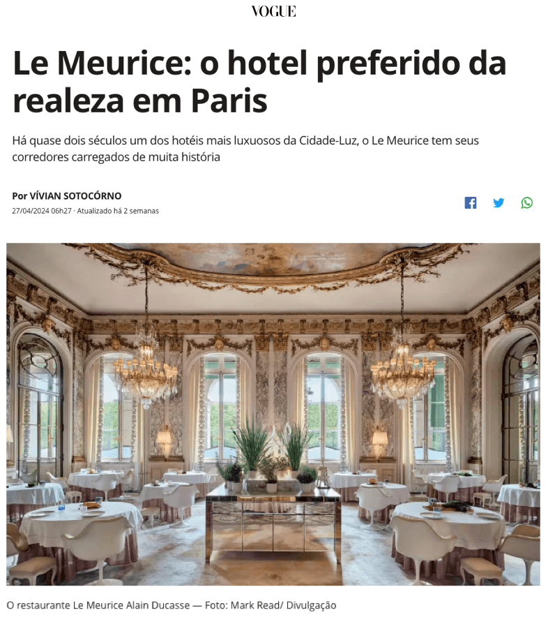 Le Meurice: Paris's favorite hotel for royalty