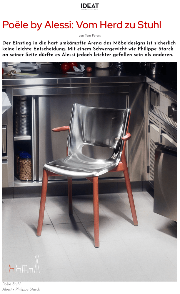 Poêle by Alessi: From stove to chair