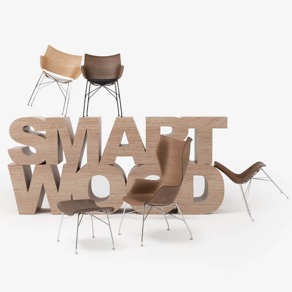 SMART WOOD by Starck for Kartell: when wood meets technology - 