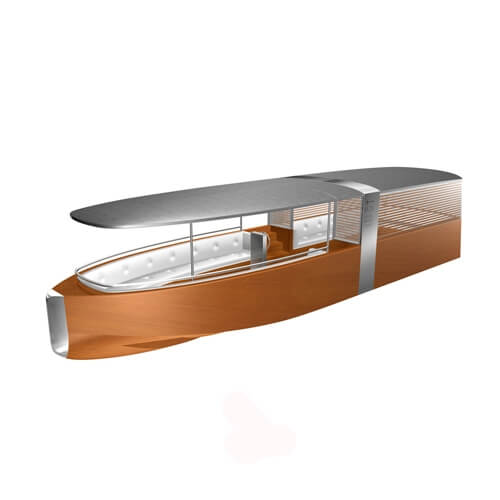 Venetian Taxi, solar powered boat (project) - Boats