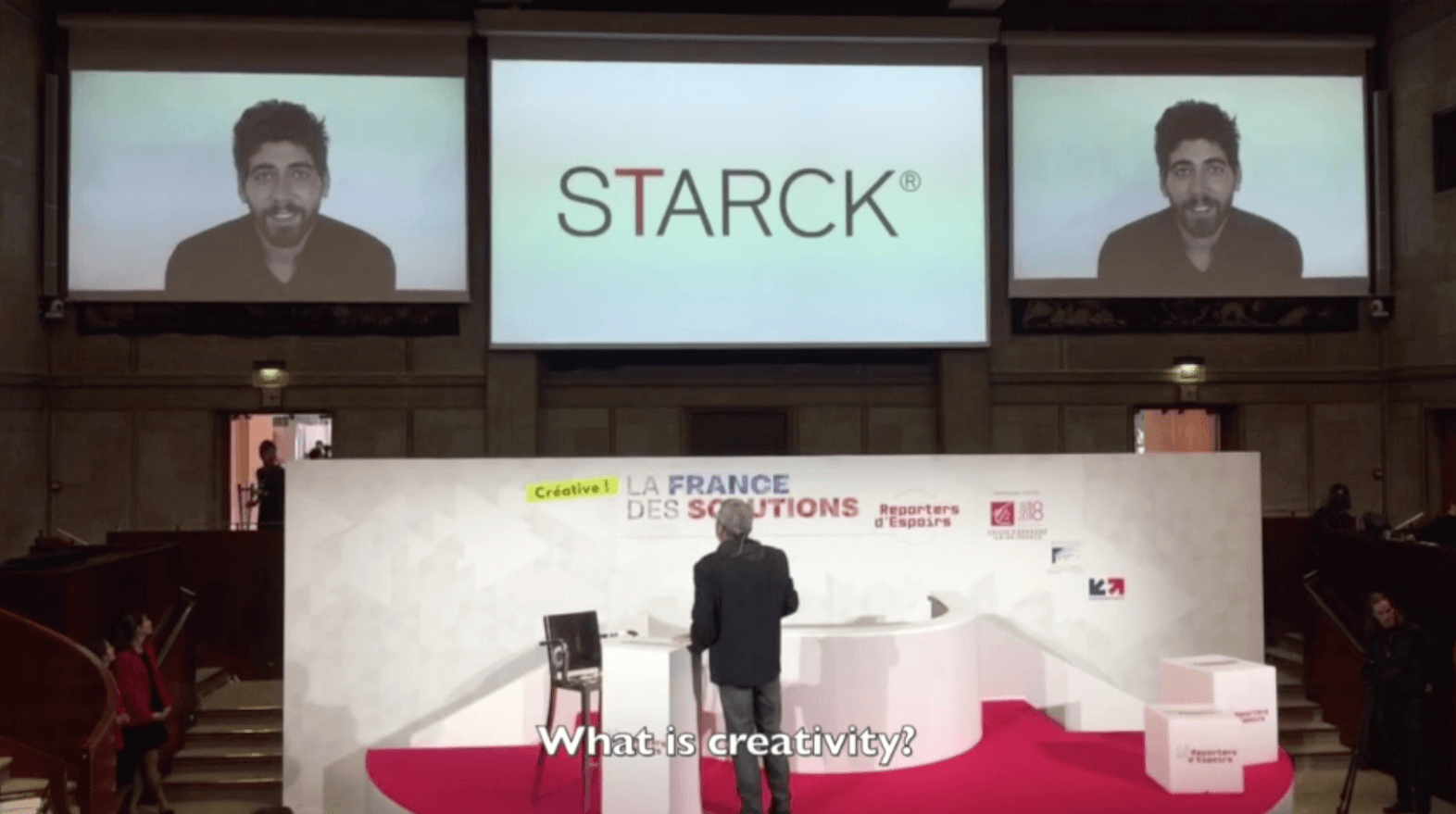 Philippe Starck presented a definition of creativity at La France des Solutions 2017 - 