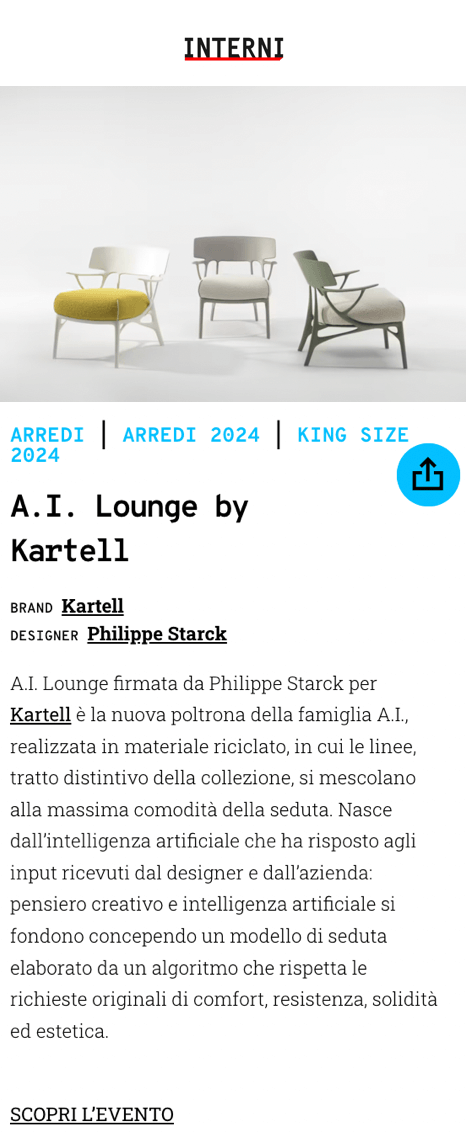 A.I. Lounge by Kartell