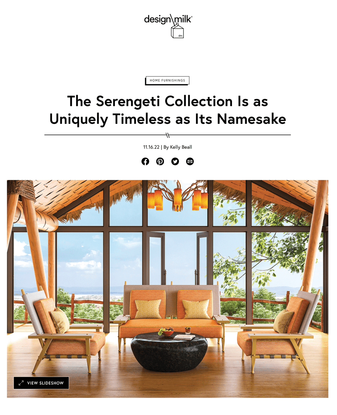 The Serengeti Collection Is as Uniquely Timeless as Its Namesake