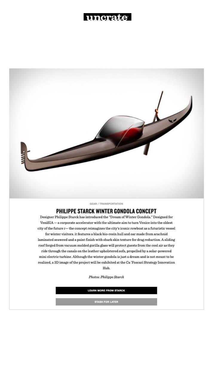 Philippe Starck Winter Gondola Concept