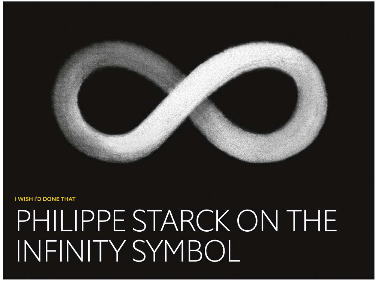 Philippe Starck on the infinity symbol