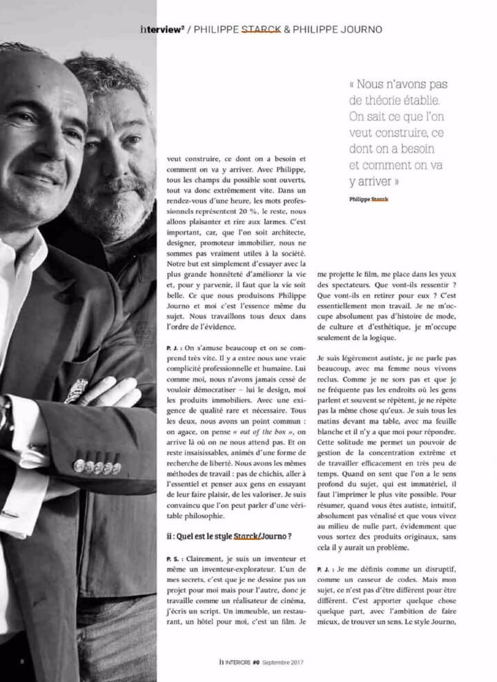 Interview Philippe Starck & Philippe Journo