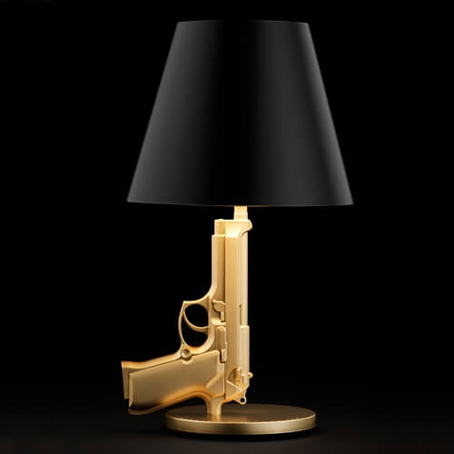 Human guitar Astrolabe Gun Lamp (FLOS) by Starck