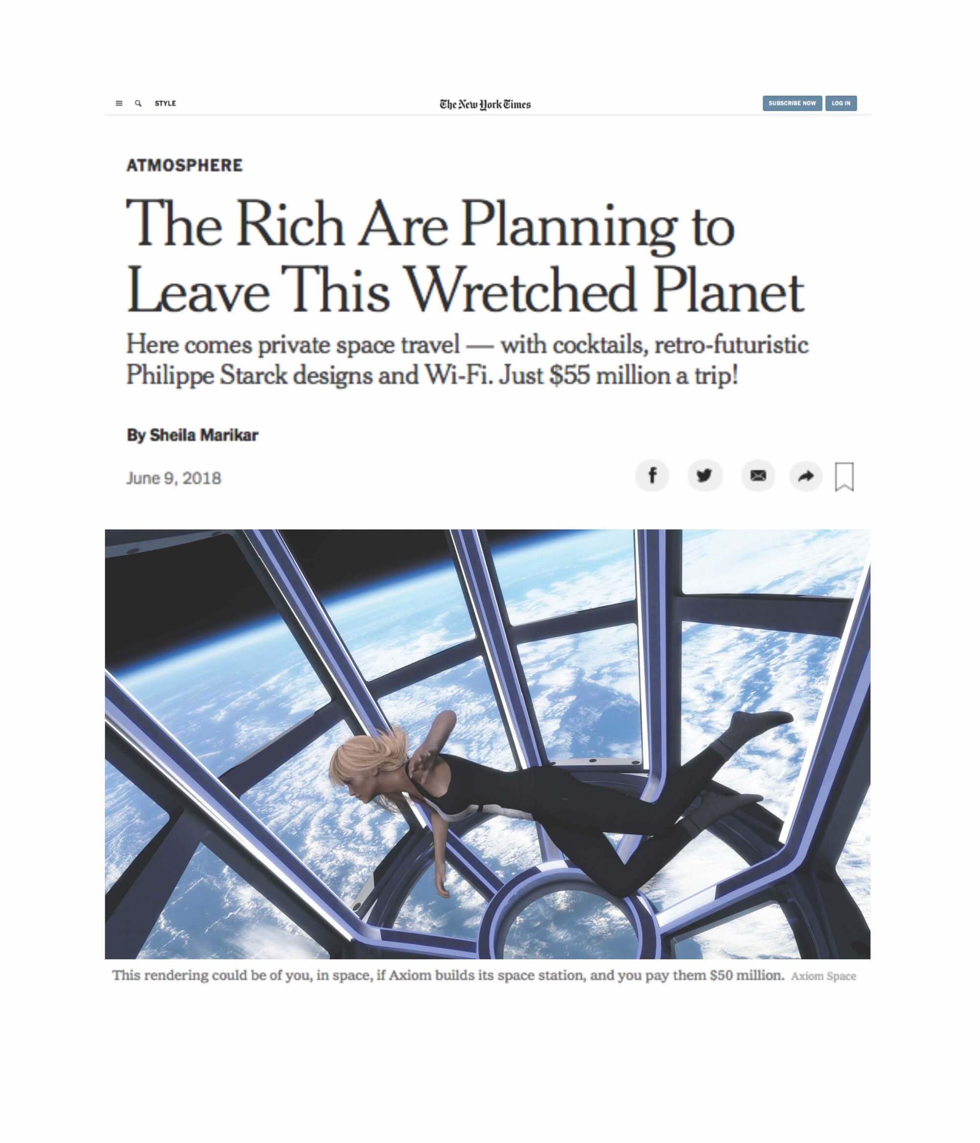 The Rich Are Planning to Leave This Wretched Planet