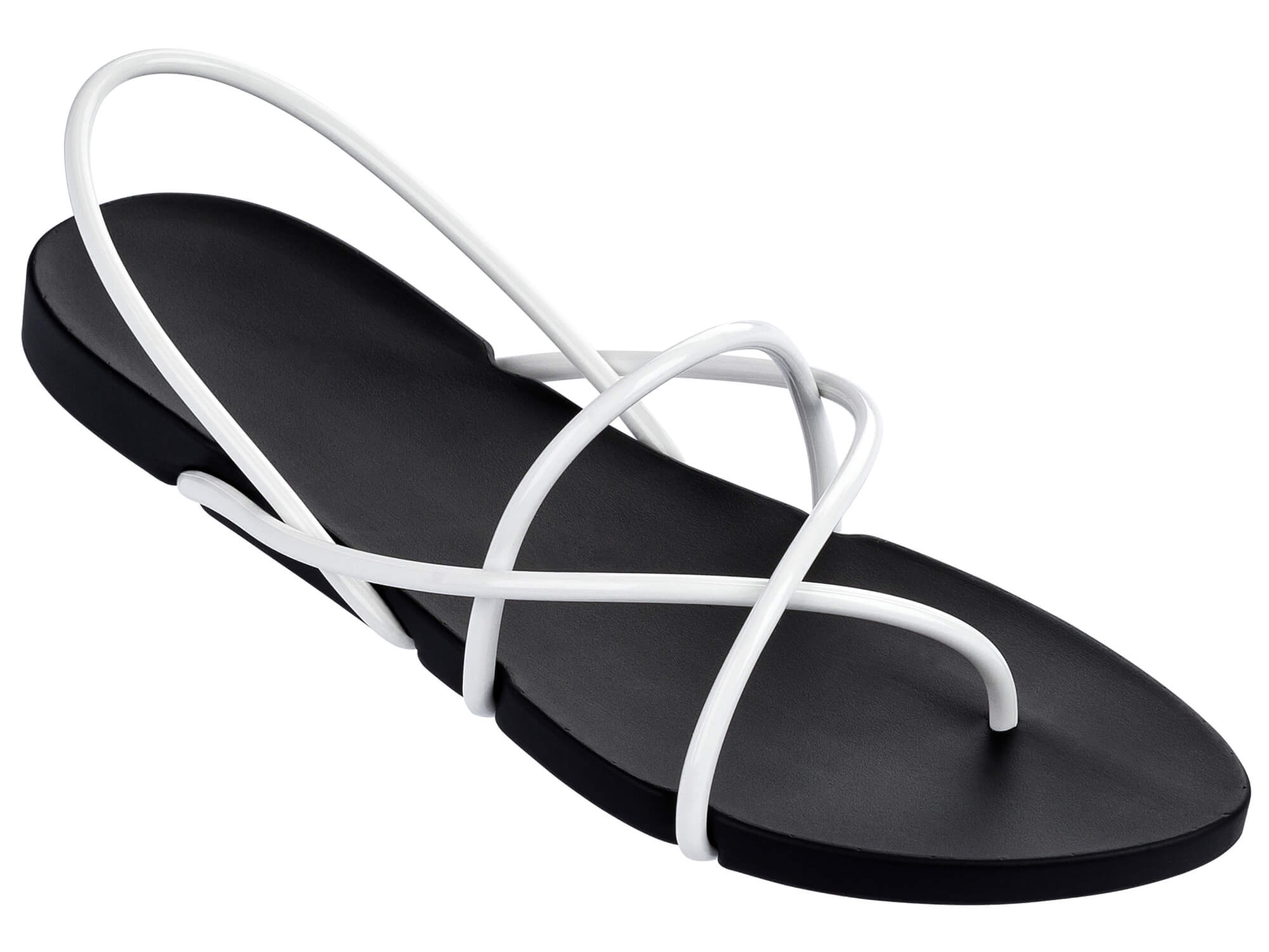 Sandal-Black-White EU38 NWB Ipanema With Starck  Womens Hoop  Fem Flip Flops 