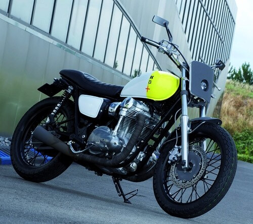 Philippe Starck redesigns the Kawasaki W800 dirt-track - 