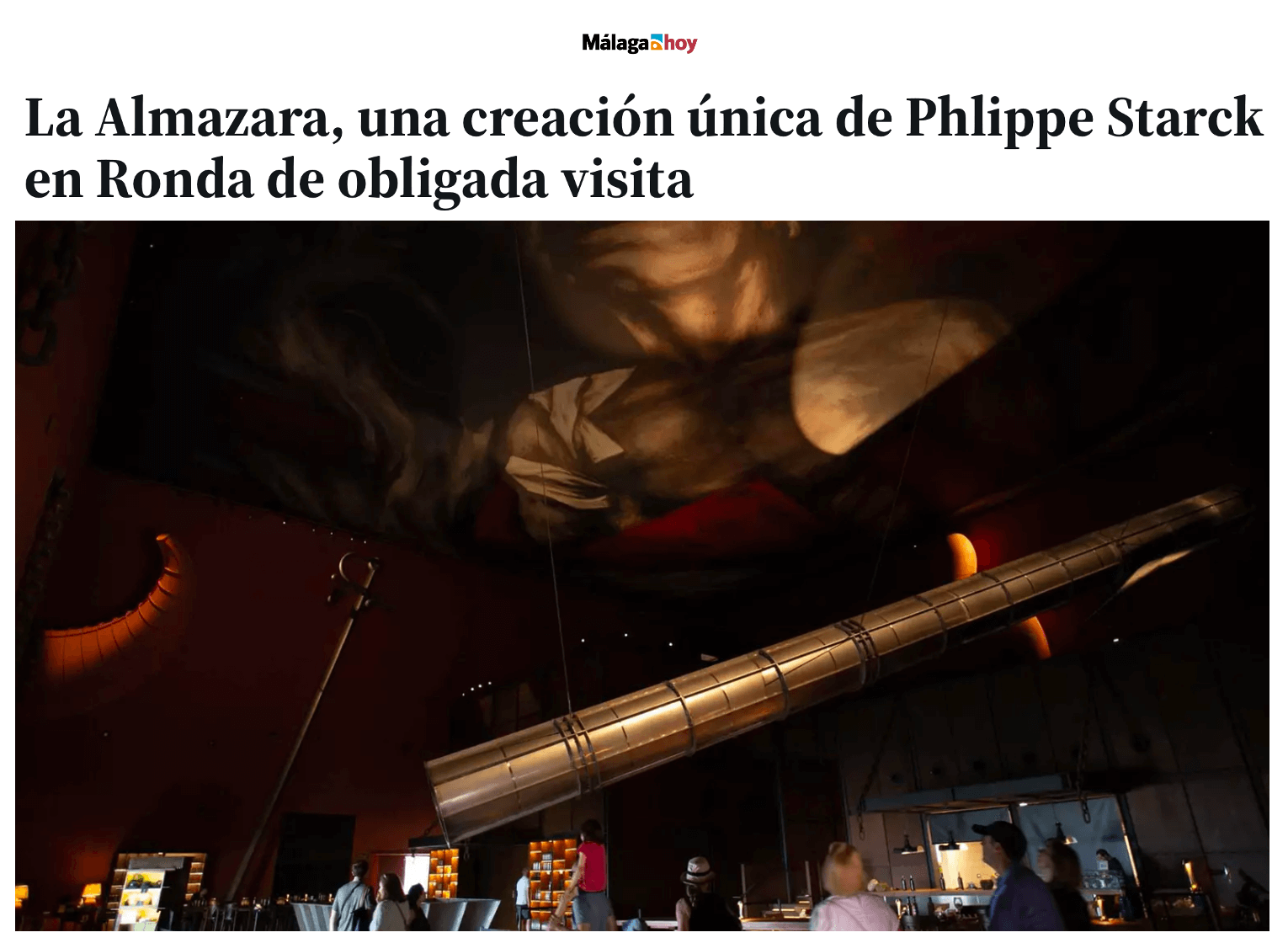 LA Almazara, a unique creation by Phlippe Starck in Ronda, is a must-see.