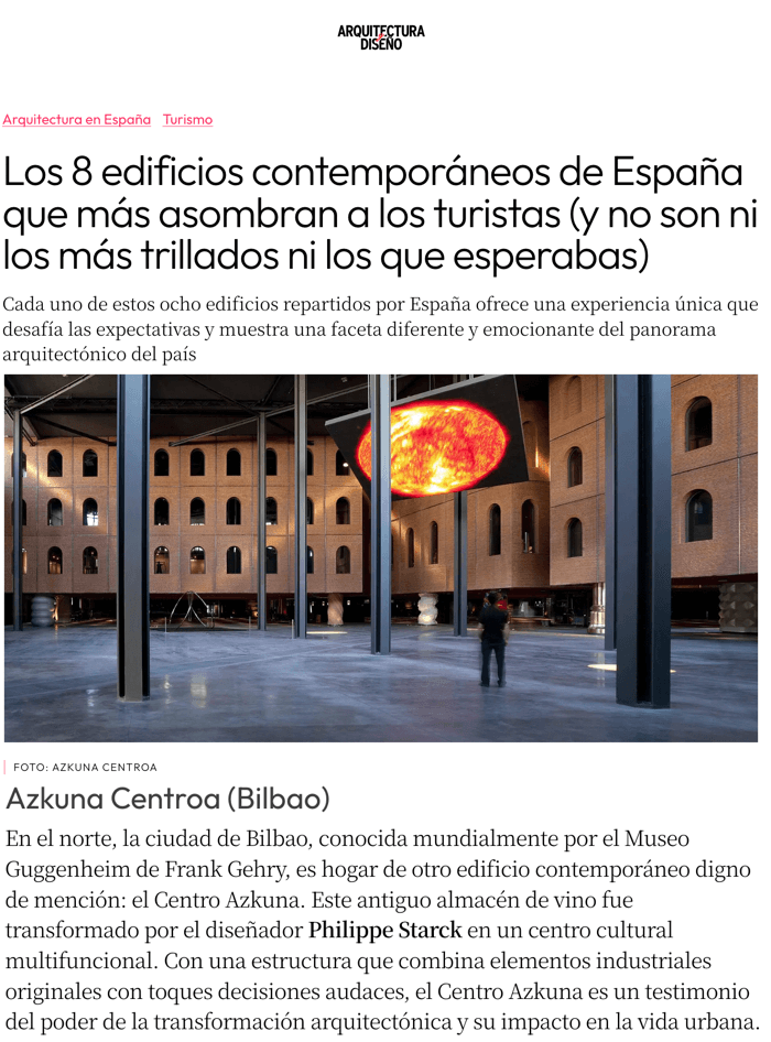 The 8 contemporary buildings in Spain that most amaze tourists