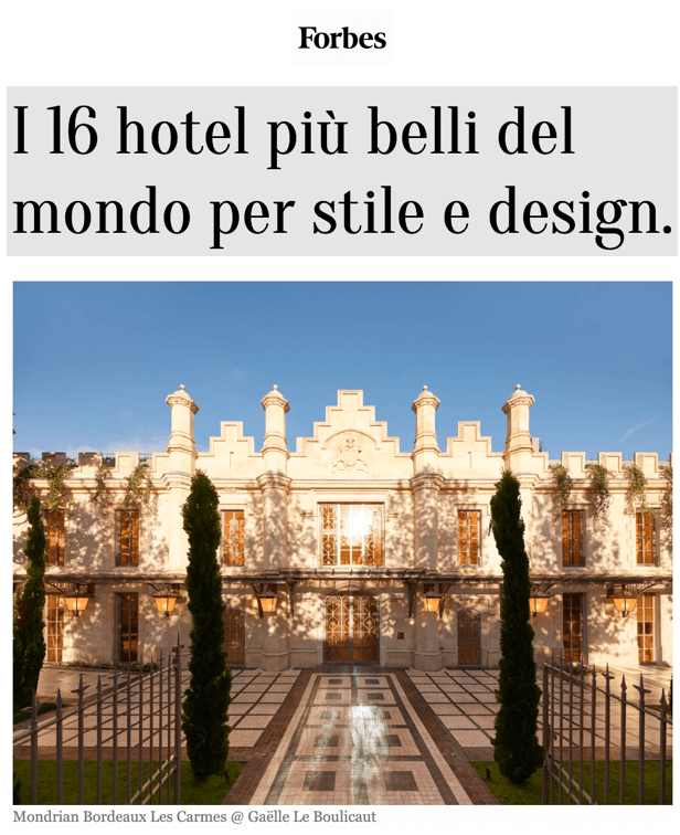 16 of the world's most beautiful hotels