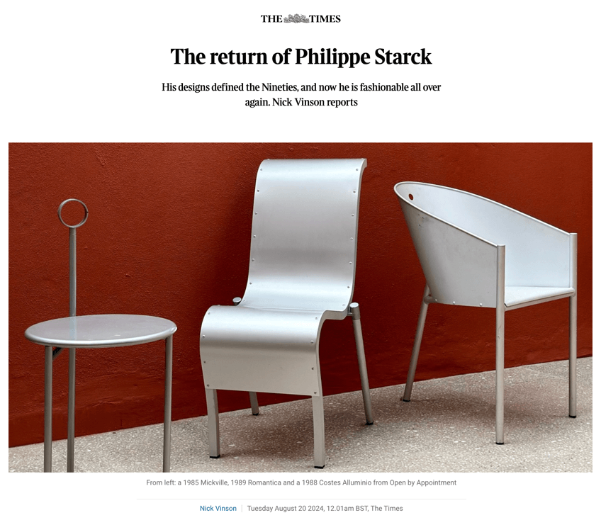 THE RETURN OF PHILIPPE STARCK