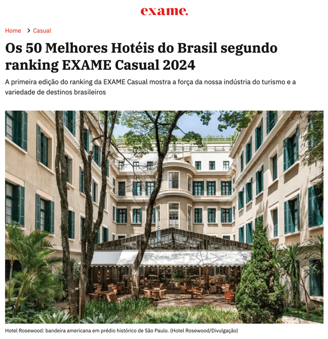 50 best hotels in Brazil