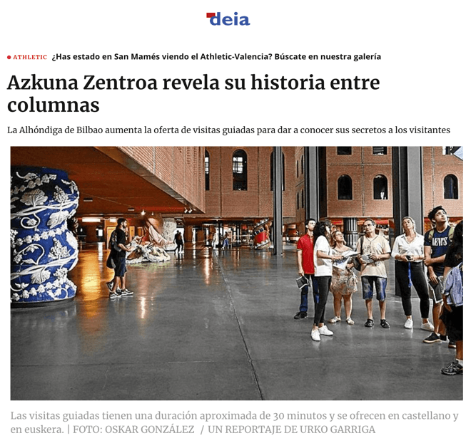 Azkuna Zentroa reveals its story between the columns