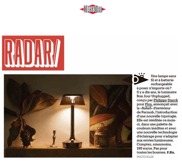  A cordless lamp with a rechargeable battery that can be placed anywhere? Ten years ago