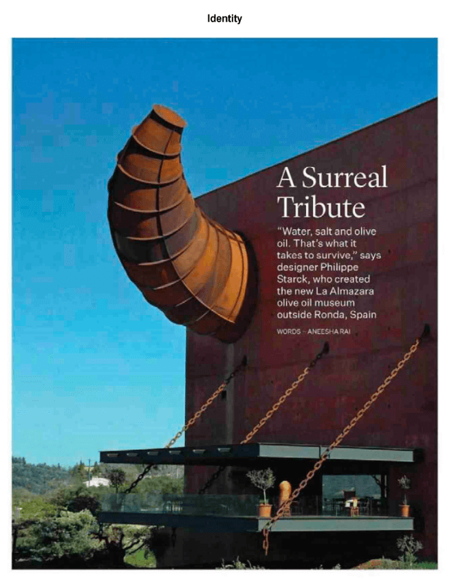 A Surreal Tribute Water, salt and olive oil. That's what it takes to survive.