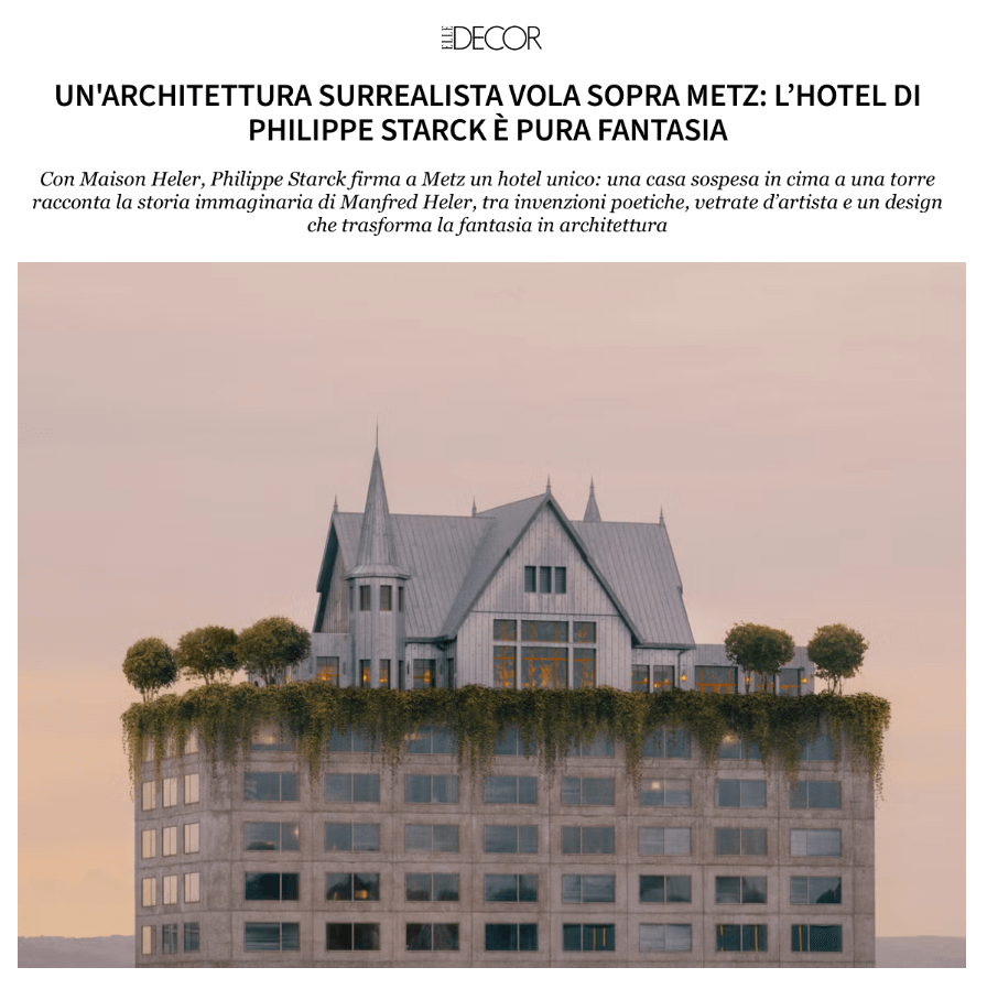  SURREALIST ARCHITECTURE FLIES OVER METZ: PHILIPPE STARCK'S HOTEL IS PURE FANTASY