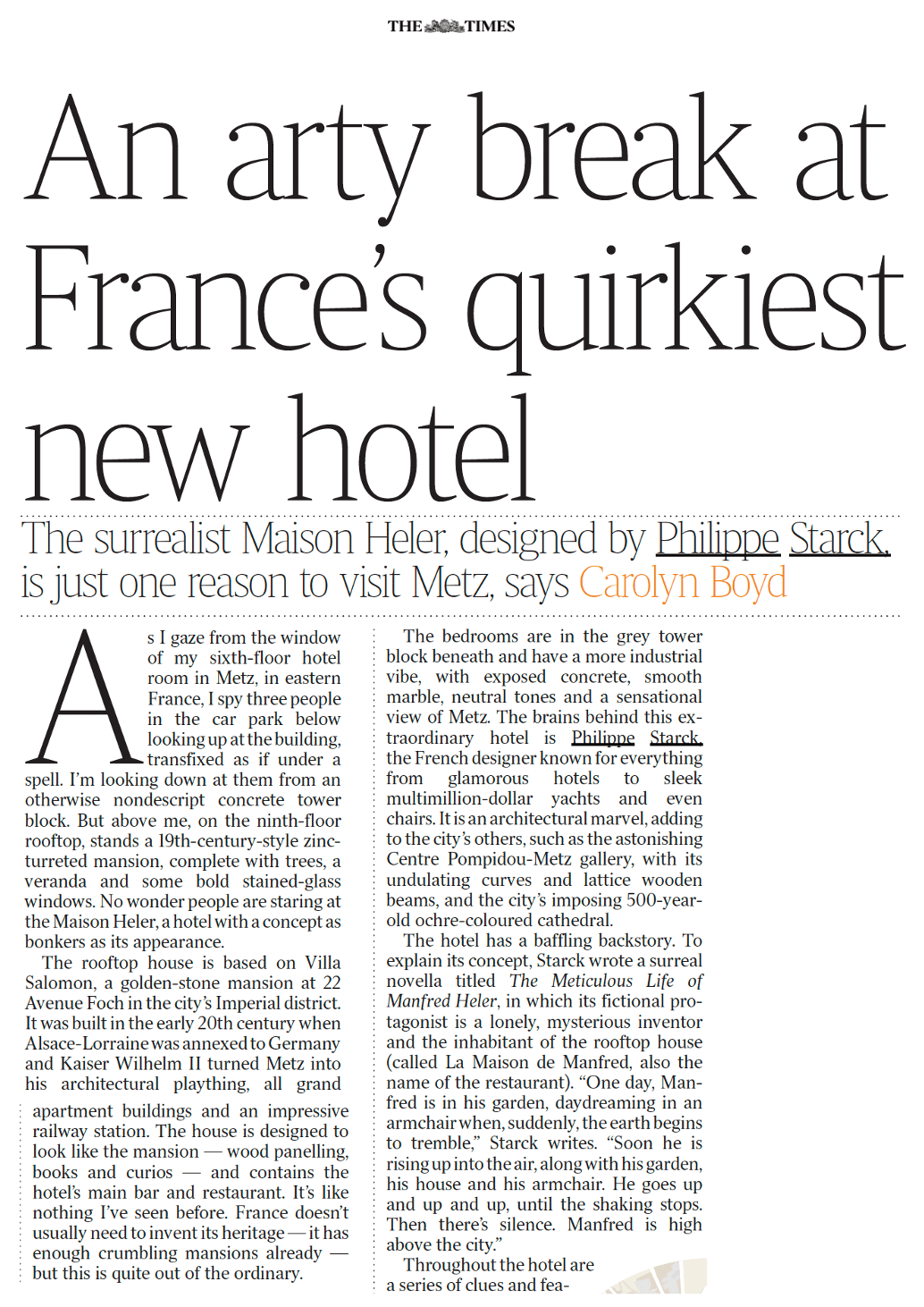 An arty break at France's quirkiest new hotel