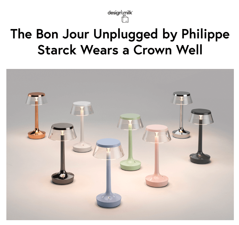 The Bon Jour Unplugged by Philippe Starck Wears a Crown Well