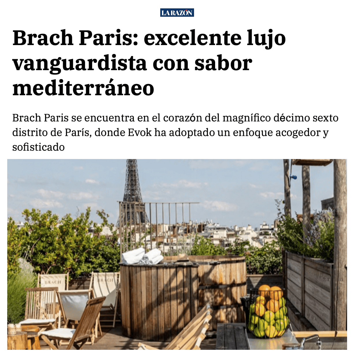 Brach Paris: outstanding avant-garde luxury with a Mediterranean flavor
