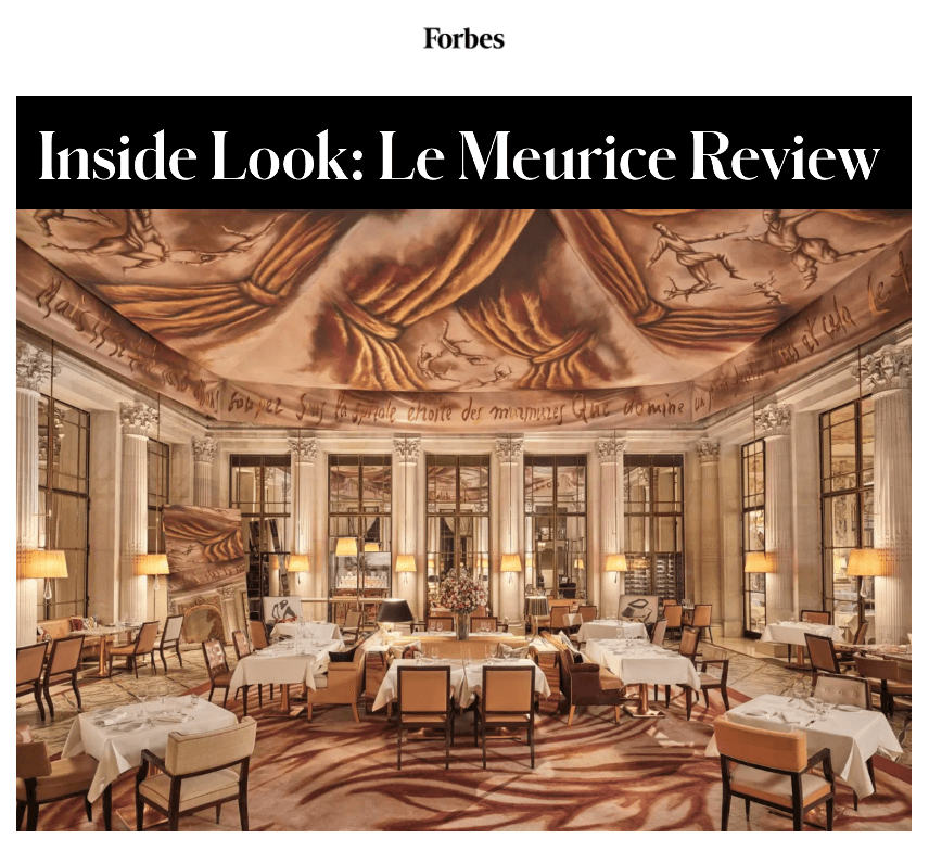 Inside Look: Le Meurice Review