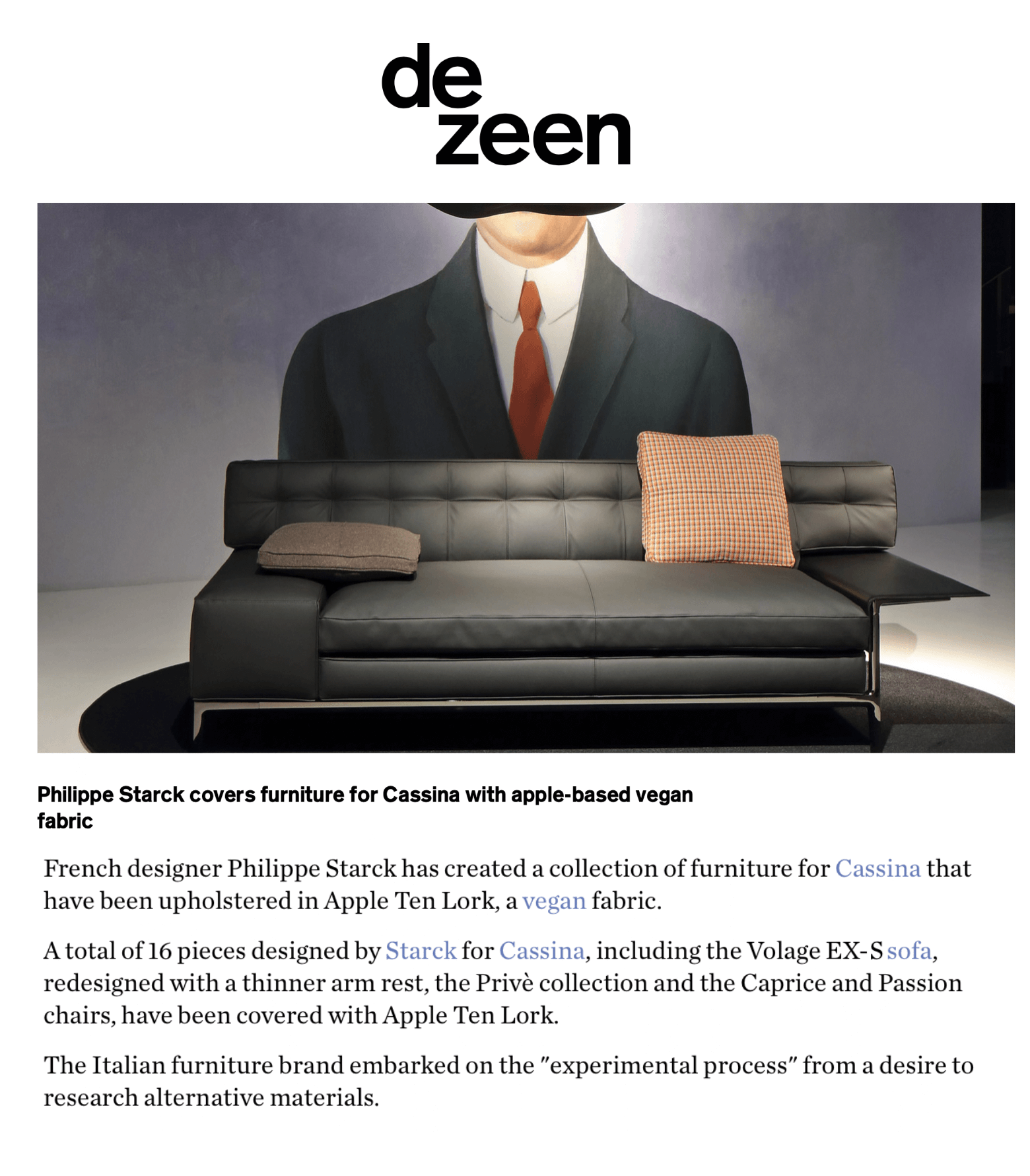 Dezeen Cassina Croque la pomme