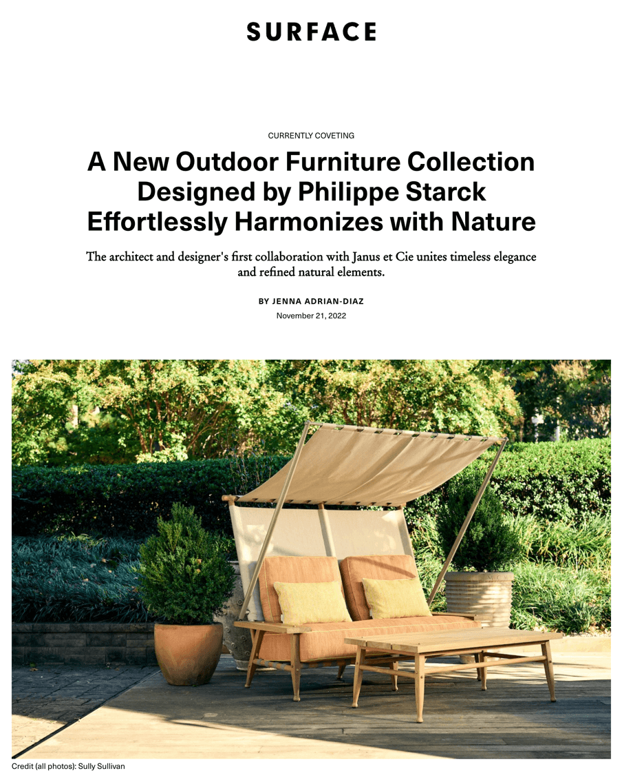 A New Outdoor Furniture Collection Designed by Philippe Starck Effortlessly Harmonizes with Nature