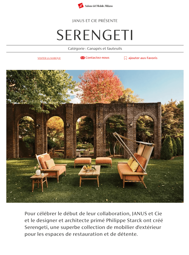 JANUS ET CIE PRESENTS SERENGETI