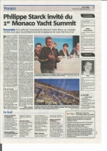 Philippe Starck invité du 1er Monaco Yacht Summit