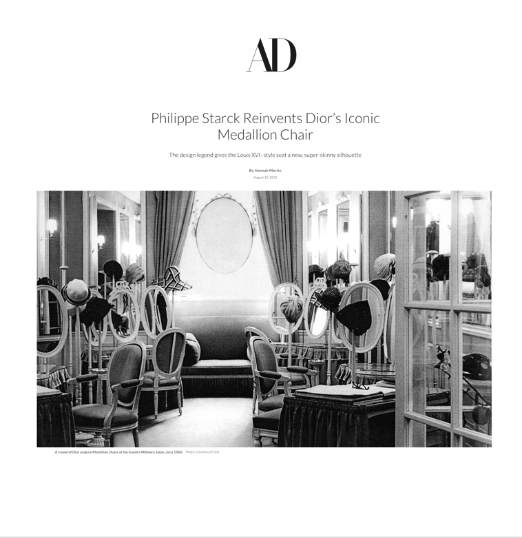 Design legend Philippe Starck puts his own spin on Dior’s Medallion chair