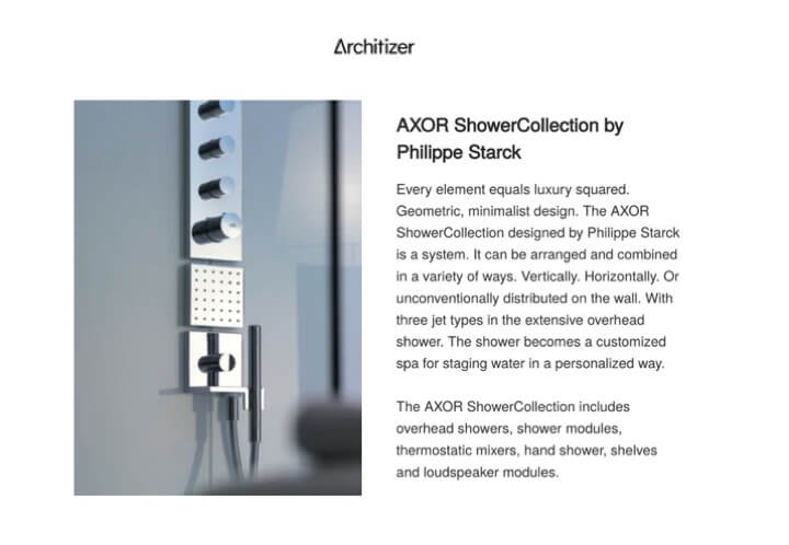 ARCHITIZER - AXOR