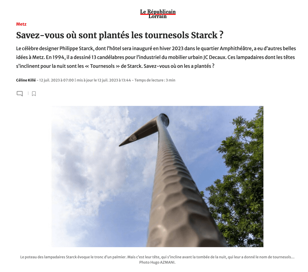 Do you know where Starck sunflowers are planted?