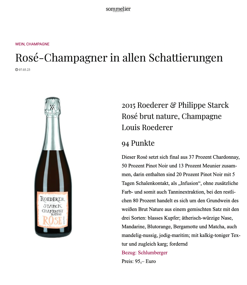 Rosé champagne in all its shades