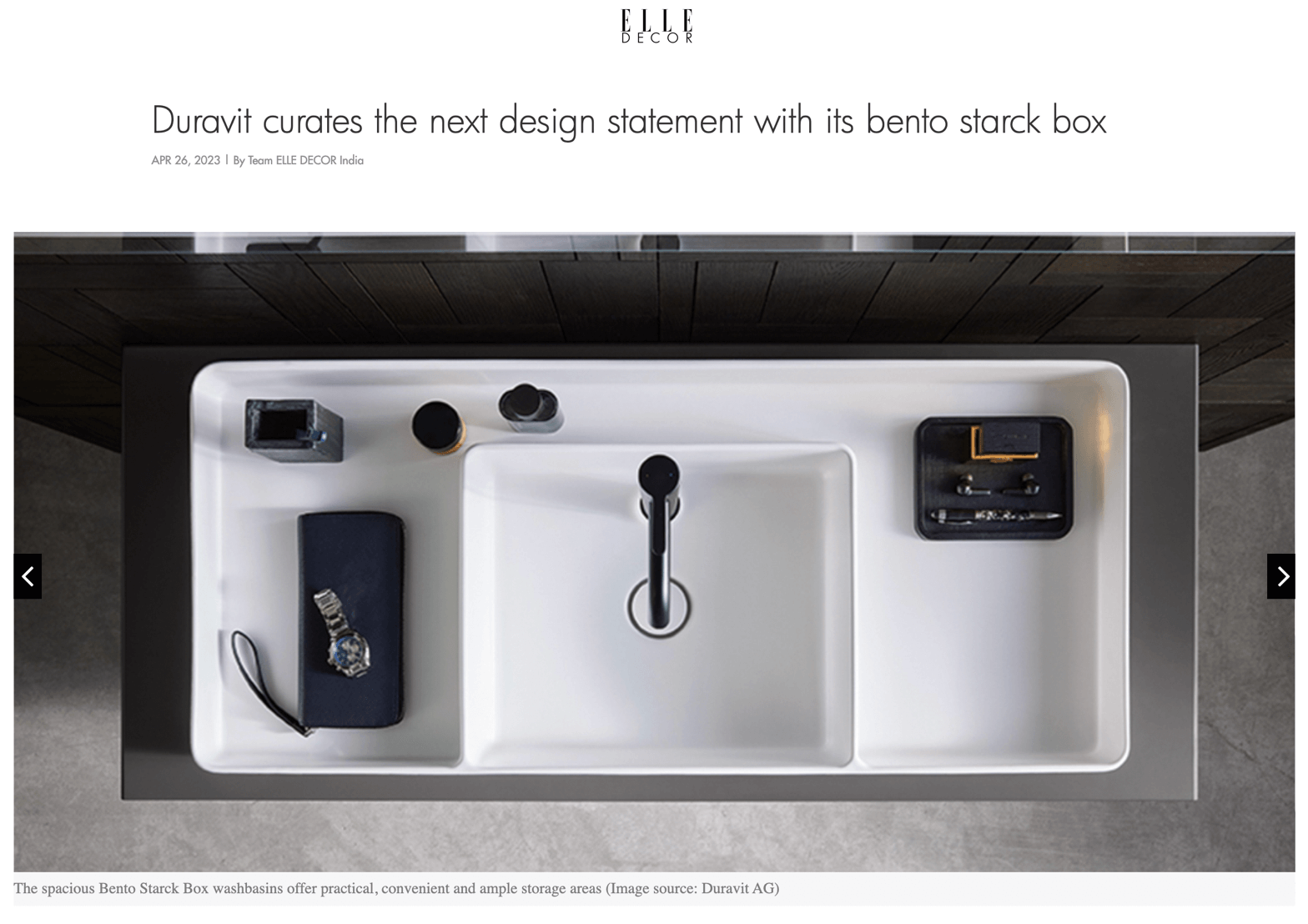 Duravit curates the next design statement with its bento Starck box