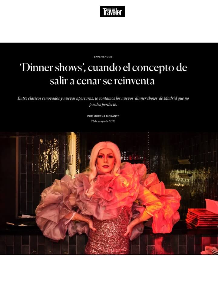 Dinner shows', when the concept of dining out reinvents itself 