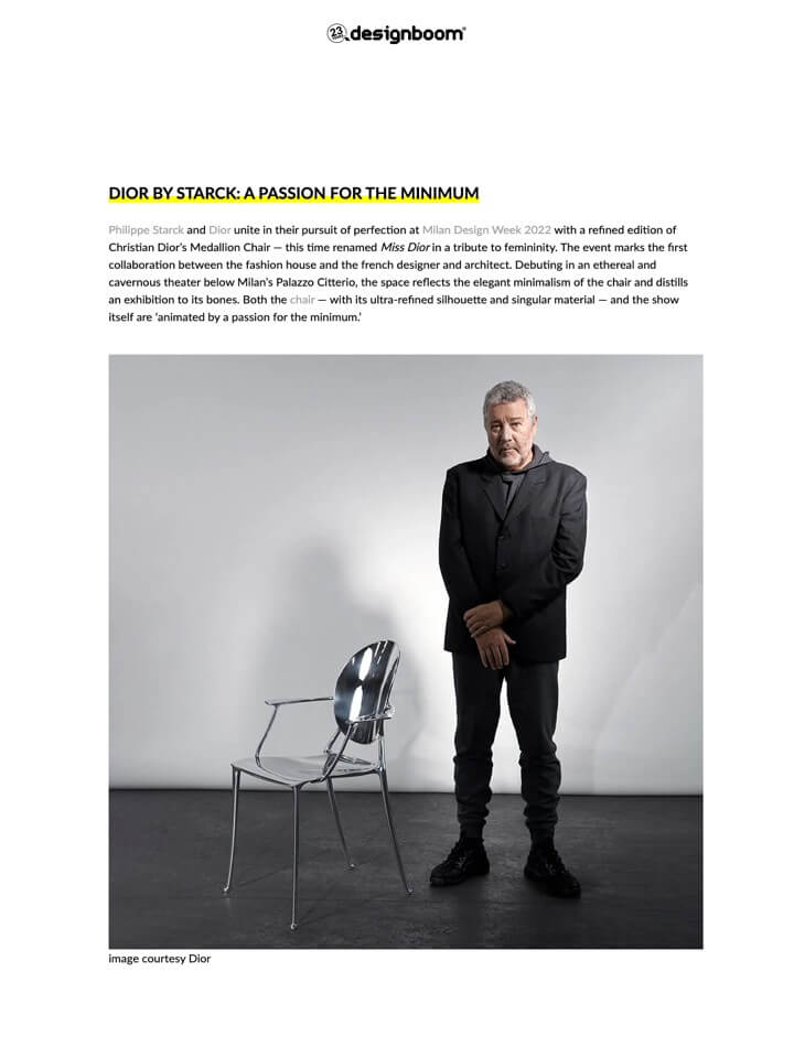 DIOR BY STARCK: A PASSION FOR THE MINIMUM