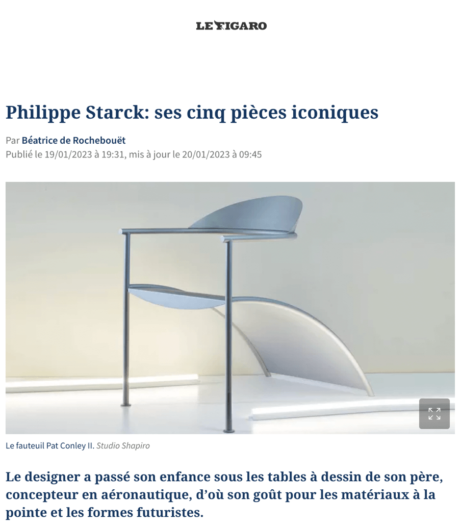 Philippe Starck: his five iconic pieces