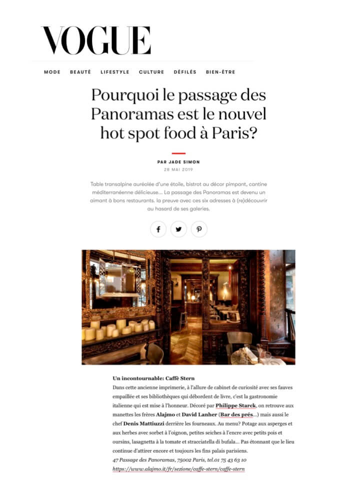 VOGUE.FR - Caffè Stern