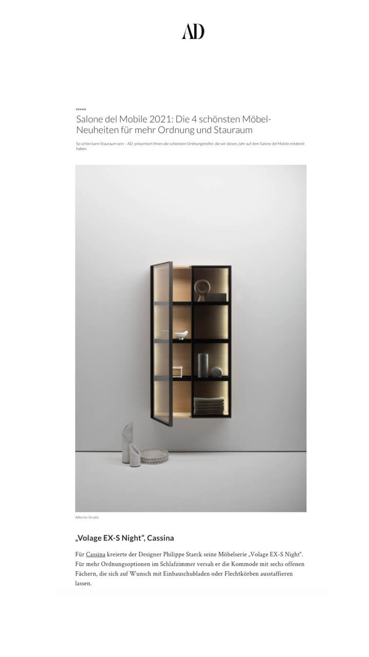 Salone del Mobile 2021: The 4 most beautiful furniture innovations for more order and storage space
