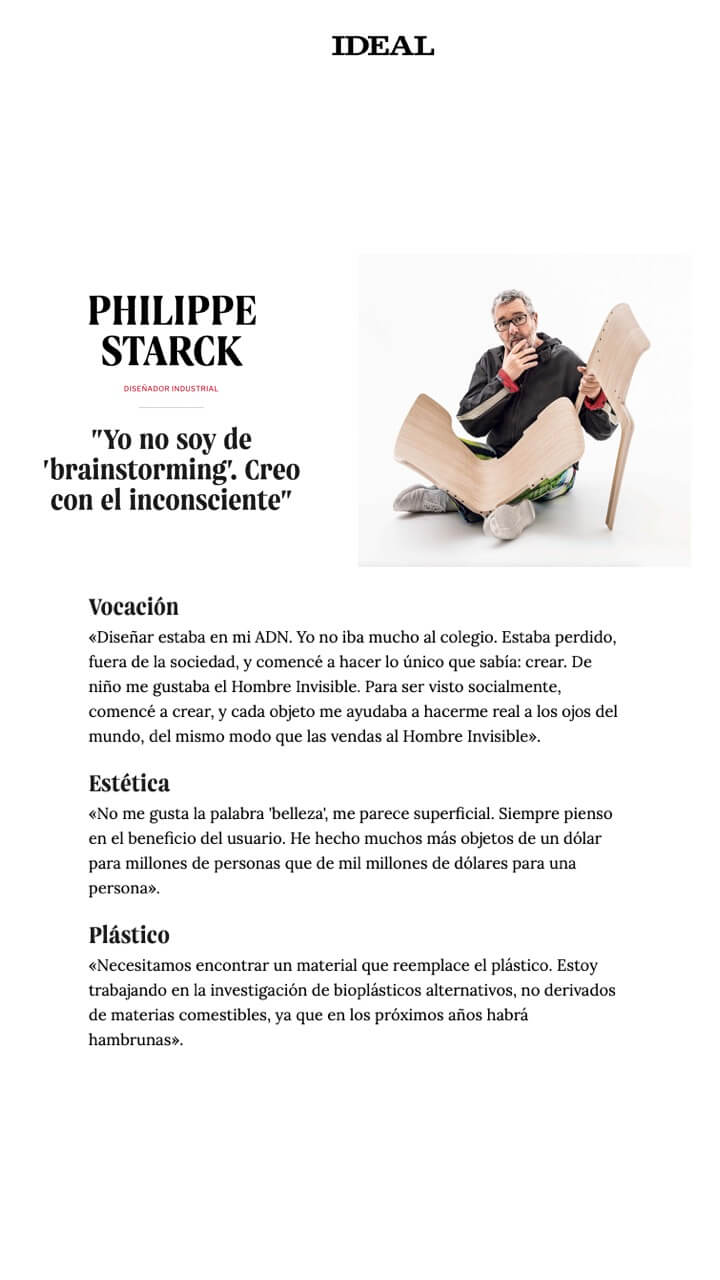 Philippe Starck Industrial designer 