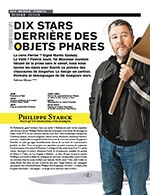 dix stars derrière des objets phares