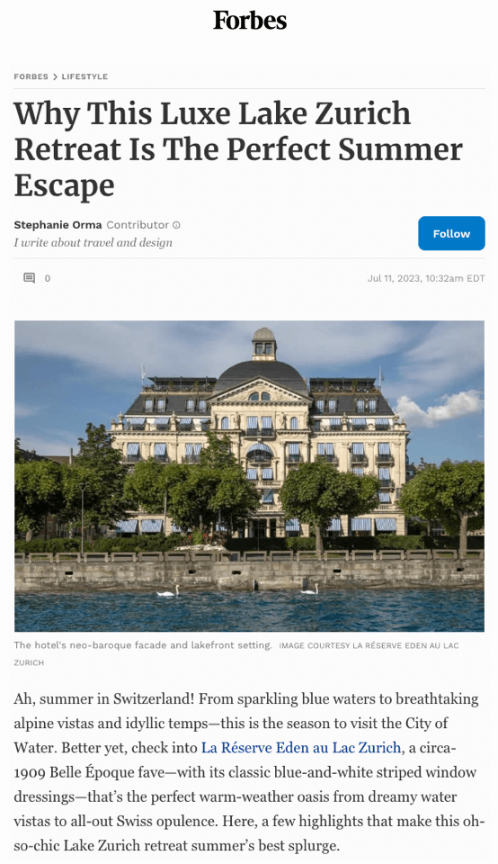 Why This Luxe Lake Zurich Retreat Is The Perfect Summer Escape