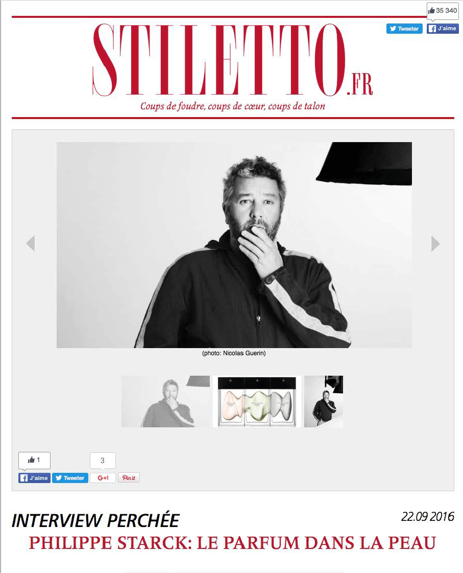 Philippe Starck : le parfum dans la peau 