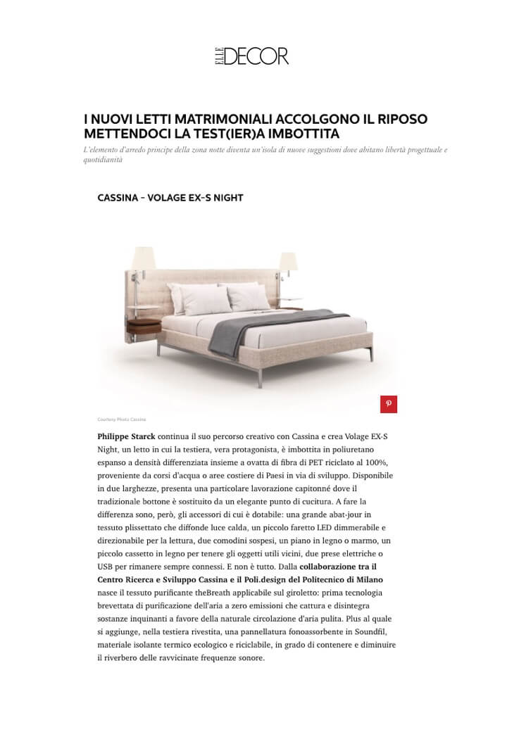 ELLE DECOR - CASSINA