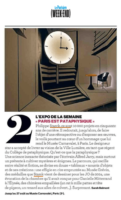 The exhibition of the week Paris Est Pataphysique