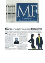 Starck, Moda timeless con Ballantyne