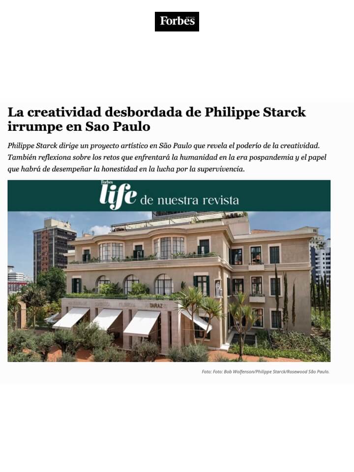 Philippe Starck's overflowing creativity bursts forth in Sao Paulo