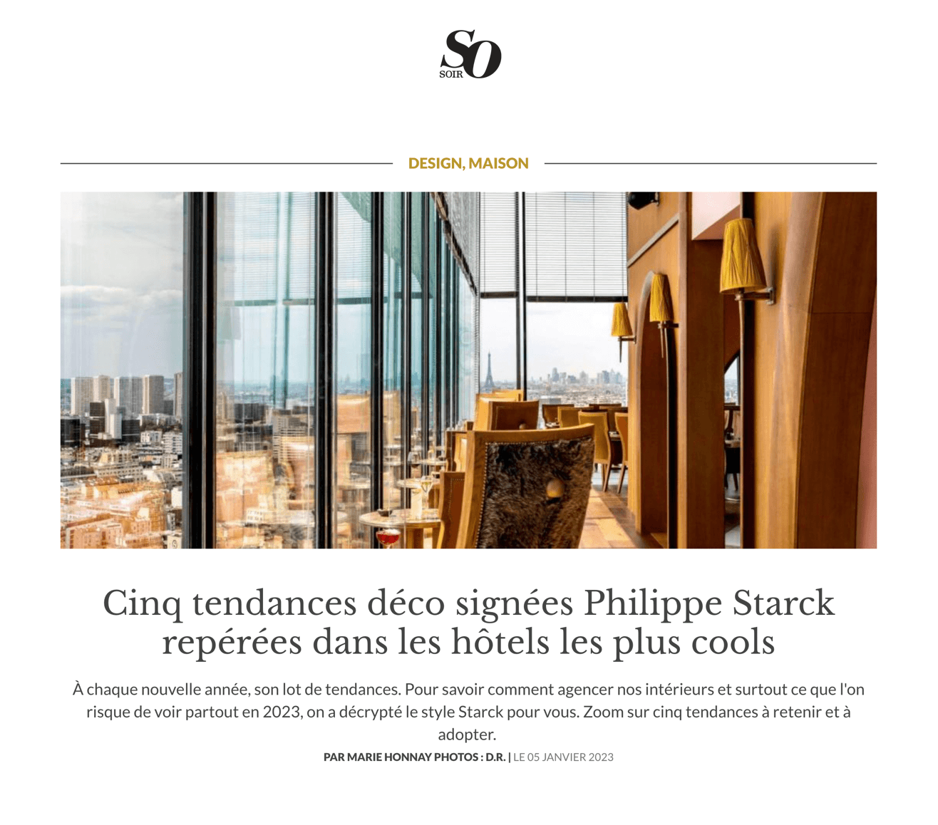Five Philippe Starck decorating trends spotted in the coolest hotels